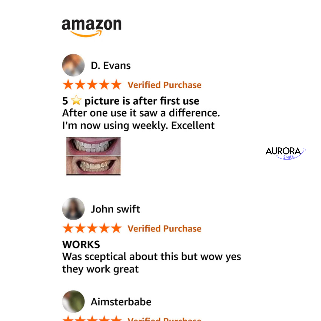 Purple V34 Whitening Strips - Each box contains 14 individual applications