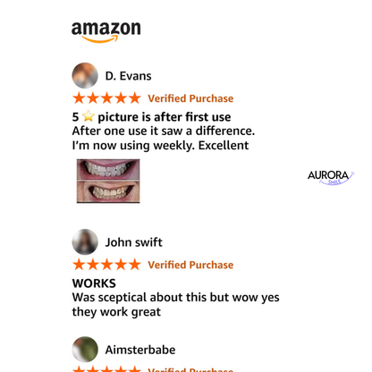 Purple V34 Whitening Strips - Each box contains 14 individual applications