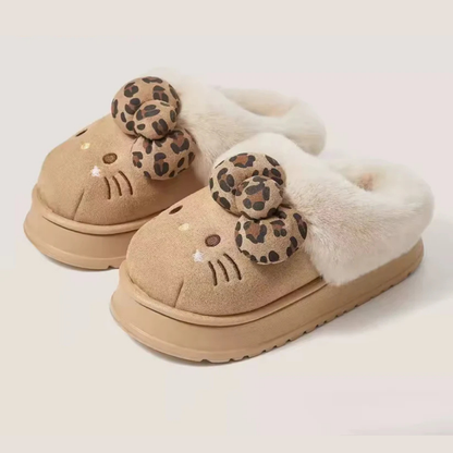 Cozy Hello Kitty Plush Slippers