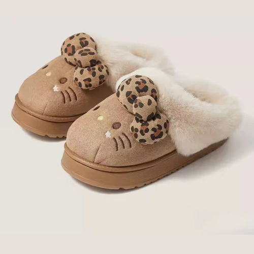 Cozy Hello Kitty Plush Slippers